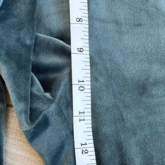 Alfani Intimates Women"s Velvet Drawstring Dark Teal Sweatpants, size Small - Picture 10 of 12